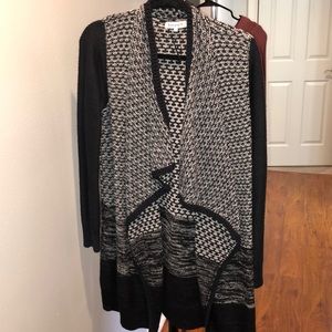 Black/white Society 8 long cardigan!
